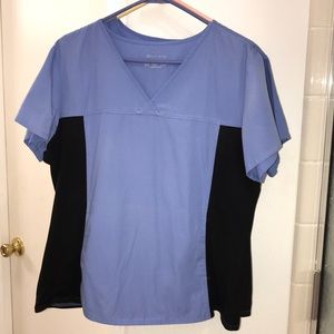 Cherokee Flexibles Ciel Blue Large Scrub top